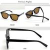 Black X Smoke Sunglasses for Men and UV Protection Colored Fashion Sunglasses [FashionBerry] Wellington-style Women, 99% (UV400), Lenses, Lightweight,