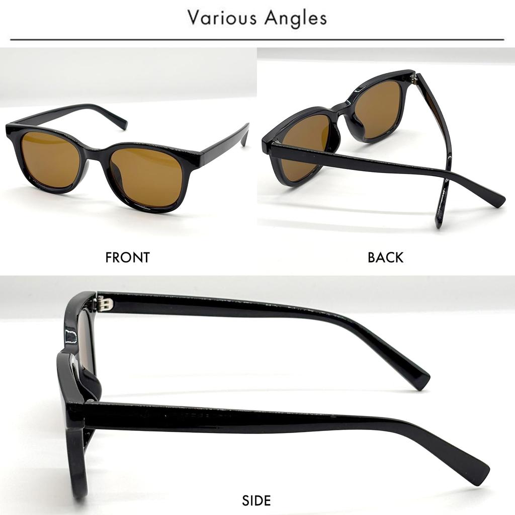 Black X Smoke Sunglasses for Men and UV Protection Colored Fashion Sunglasses [FashionBerry] Wellington-style Women, 99% (UV400), Lenses, Lightweight,