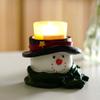 Creative Snowman Candlestick Craft Snowman Candlesticks Snowman Candle Holder  Party Decoration