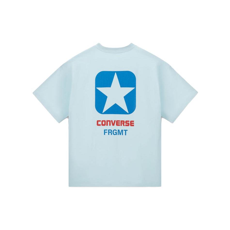 

New Converse X FRGMT Co branded SS23 T Shirt Unisex Light Blue 10025969-A01 XL