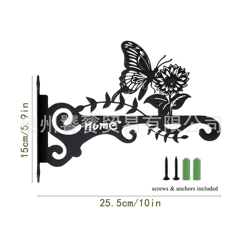 Metalowy uchwyt na wiszące rośliny z ptakami do dekoracji wnętrz i na zewnątrz