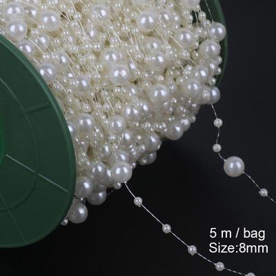 Moda Çok Boyutlu İmitasyon İnci El Sanatları Aksesuarları Düğün Popüler Boncuk Zincir Yüksek Kaliteli Mücevher Bulguları 2-10m/çanta Parti Dekorasyonu ABS