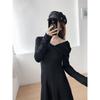 Autumn Women's New Black Dress Temperament Celebrity High-end Muse Fan High-end Small Black Dress