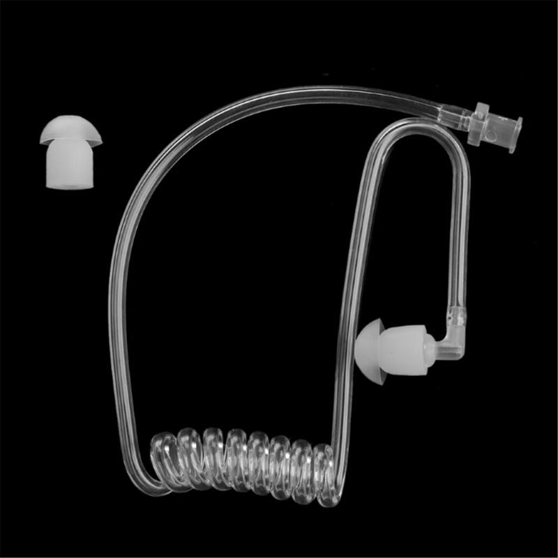Removable Sound Conveyance Coil Sound Air Tube In-Ear Earplug Clear Detachable for Professional Security Operation