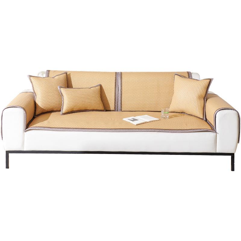 High-Grade Pe Rattan Sofa Mat  New Summer And Summer Seat Cushion Non-Slip Cover Cloth Towel Hair