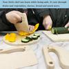 Wooden Kids Knife for Cooking Cute Fish Dinosaur Shape Kitchen Toy Vegetable Fruit Cutter Tool Toys Wood Child
