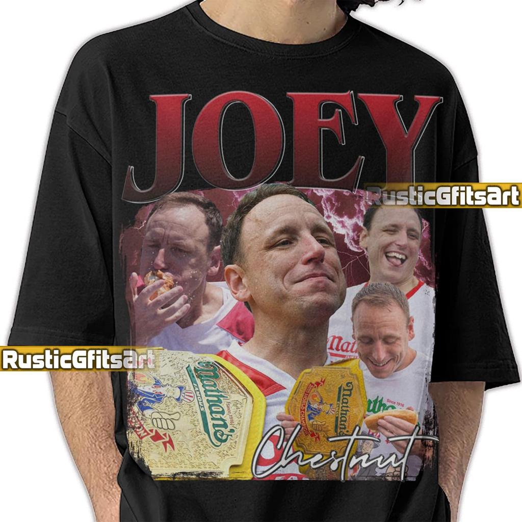 JOEY CHESTNUT SHIRT, Joey Chestnut Custom T-Shirt, Joseph Christian Chestnut Vintage Bootleg Tee, Joey Chestnut Professional Eater Fans Gift