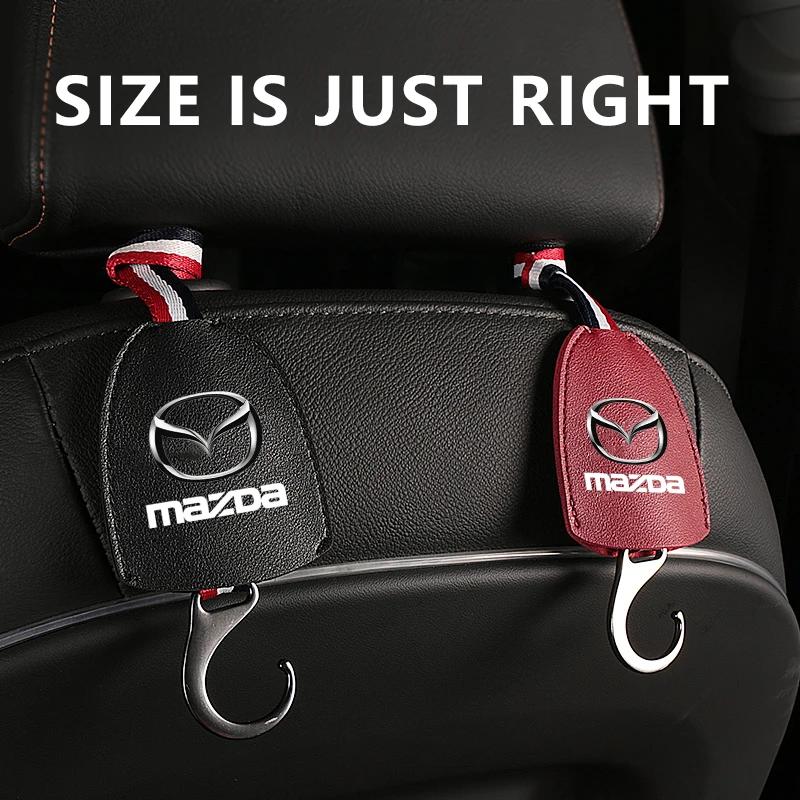Závěs na opěradlo sedadla s logem auta Háček na tašku Skryté háčky do interiéru auta Pro Mazda 3 6 Atenza Axela Demio CX3 CX5 MP MS RX8 Autodoplňky