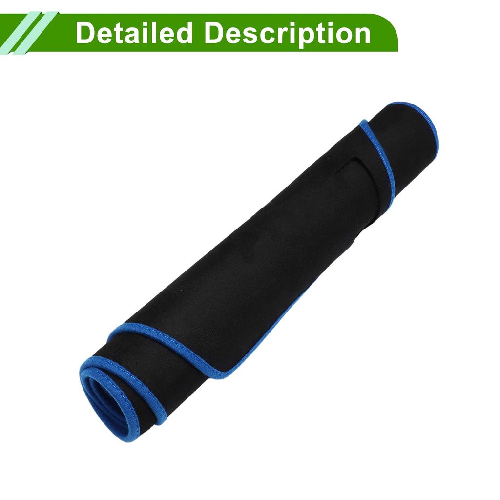 HOPESPANNER Dashboard Mat for Nissan Serena C27 Series Dashboard Protective Car Dash Mat Suede Reduces Interior Heat Black with Blue Drive Only