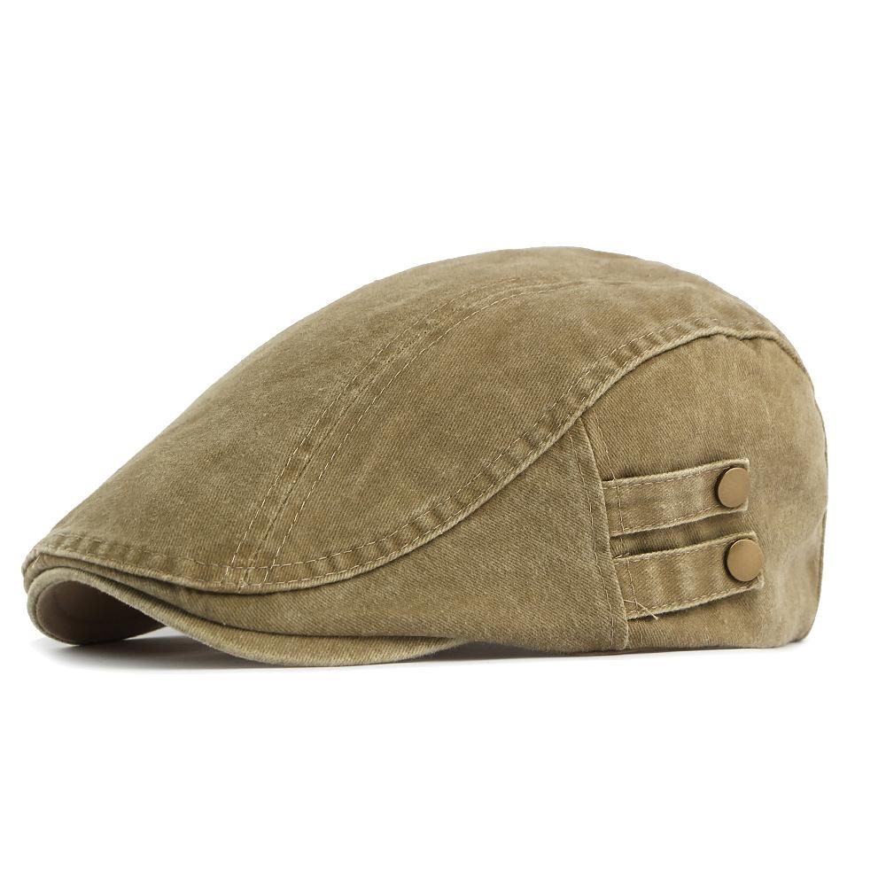 Cotton Beret British Vintage Forward Cap Men's Newsboy Cap