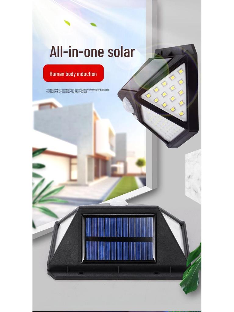 100 LED Solar Motion Sensor Waterproof Outdoor Garden Light