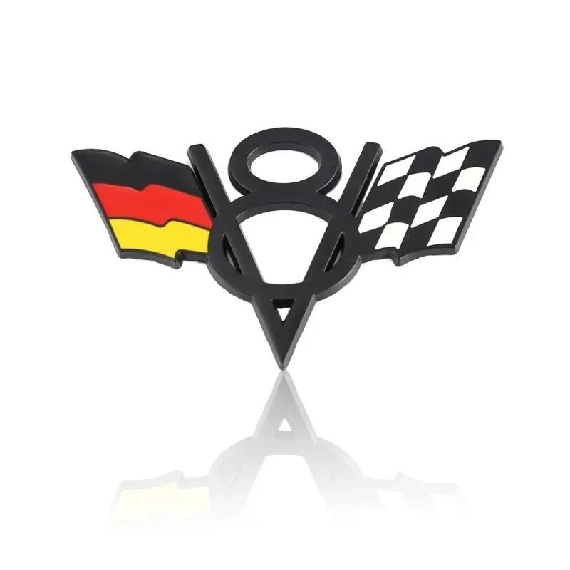 3D Металл V8 Италия Франция Америка США Великобритания Флаг Эмблема Значок Наклейка на Заднее Крыло Багажника для Аксессуаров Dodge Jeep Ford
