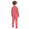 Tuta a righe unisex per bambini con bisogni speciali, abbigliamento adattivo, manica lunga, lunghezza intera, anti-strappo sulla schiena, cerniera invisibile
