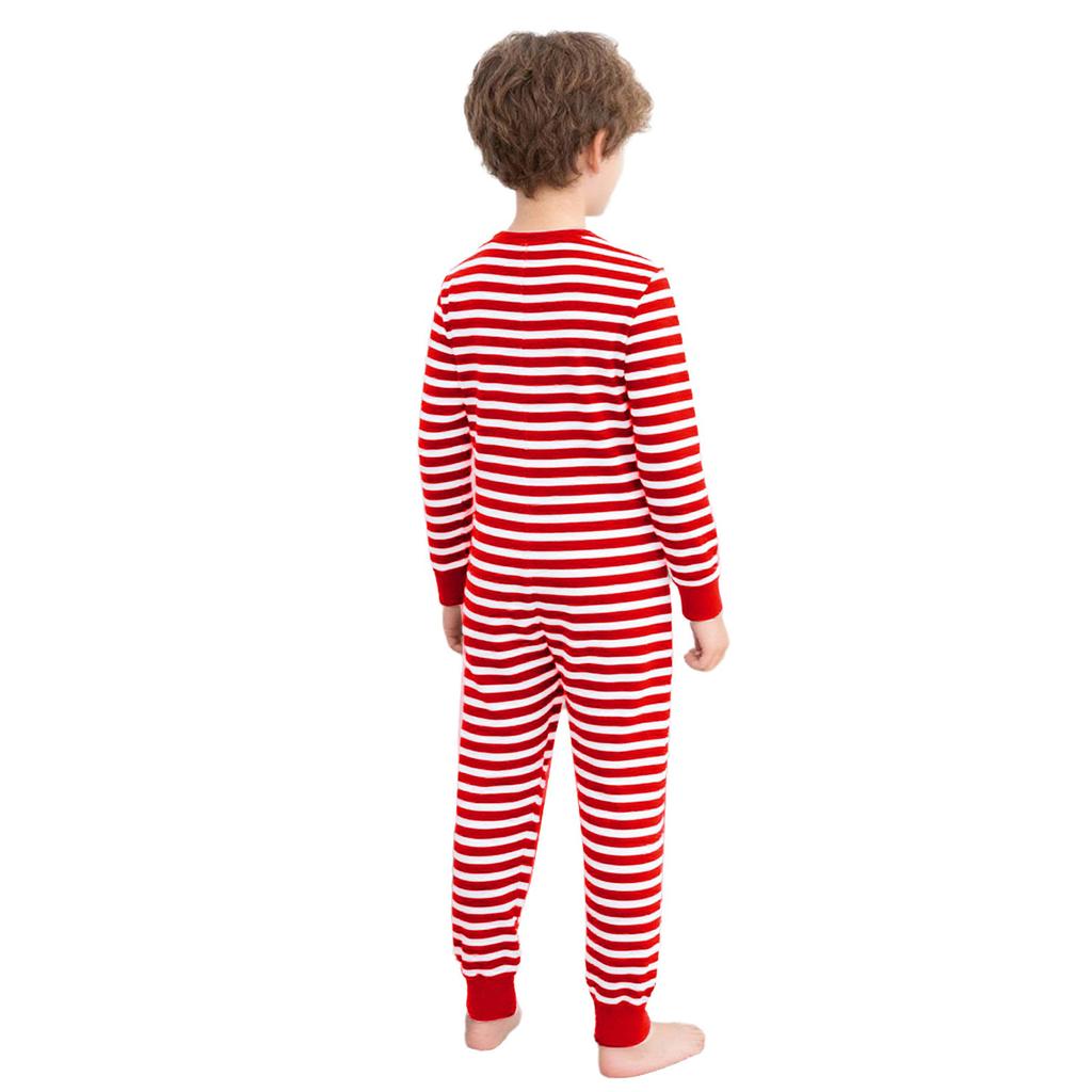 Tuta a righe unisex per bambini con bisogni speciali, abbigliamento adattivo, manica lunga, lunghezza intera, anti-strappo sulla schiena, cerniera invisibile