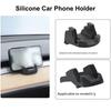 Hands-Free Car Phone Holder Silicone Air Vent Holder New Dashboard Rack for Model 3/Y Car Use