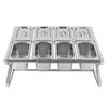 8-Compartment Kitchen Spice Rack, Triangular Design Spice Organizer, Slanted Storage Shelf, 1/9 Compartment Spice Rack Set