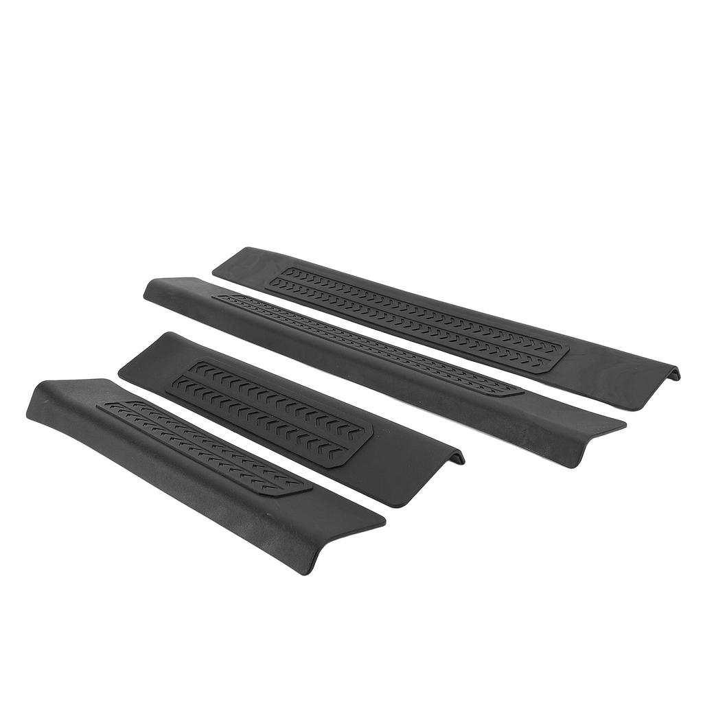 4pcs Door Sill Protector Strips Scratch Protection TPE Door Sill Scuff Plate Trim Sticker