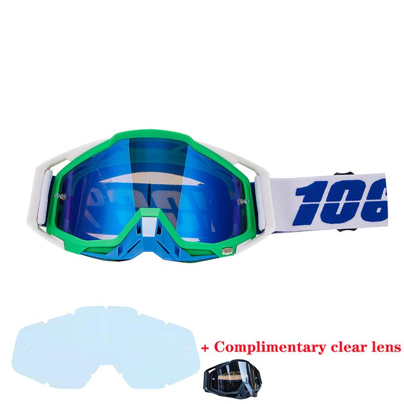 106% Motorcycle Glasses Goggles Motocross Goggles Helmet MX  Dirt Bike ATV Ski Outdoor Sports Glass Scooter Cycling Sunglasses