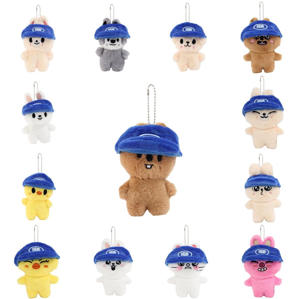 Wolf Bear Plush Rabbit Keyring With Hat Design For Kids And Gift Collectors