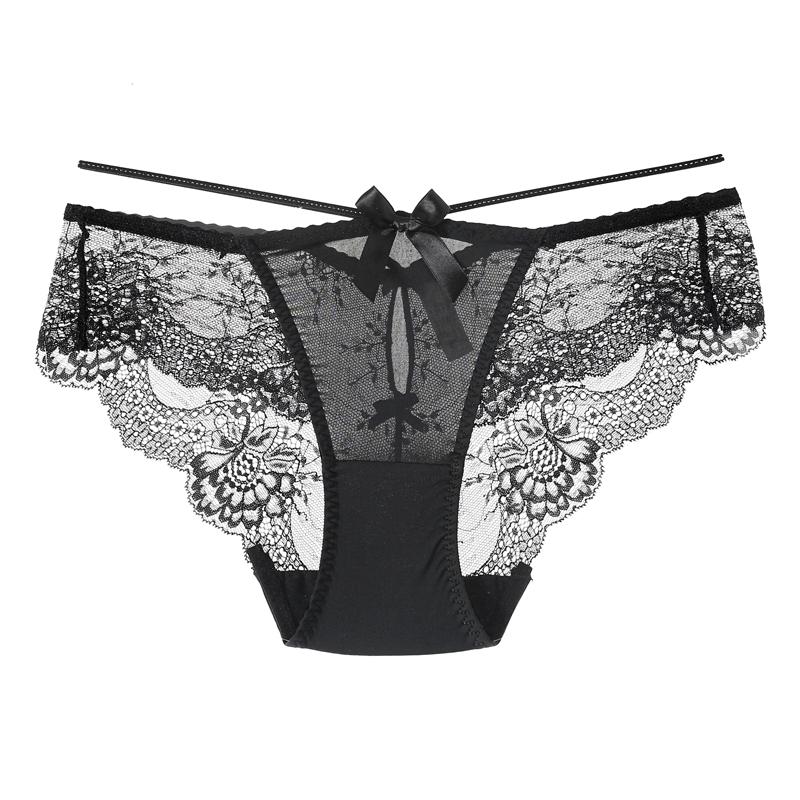 CINOON Sexy Damenhöschen, Leopardenmuster, Panel-Slip, Spitze, niedrige Leibhöhe, Unterwäsche, Kreuzgurt, transparente Dessous