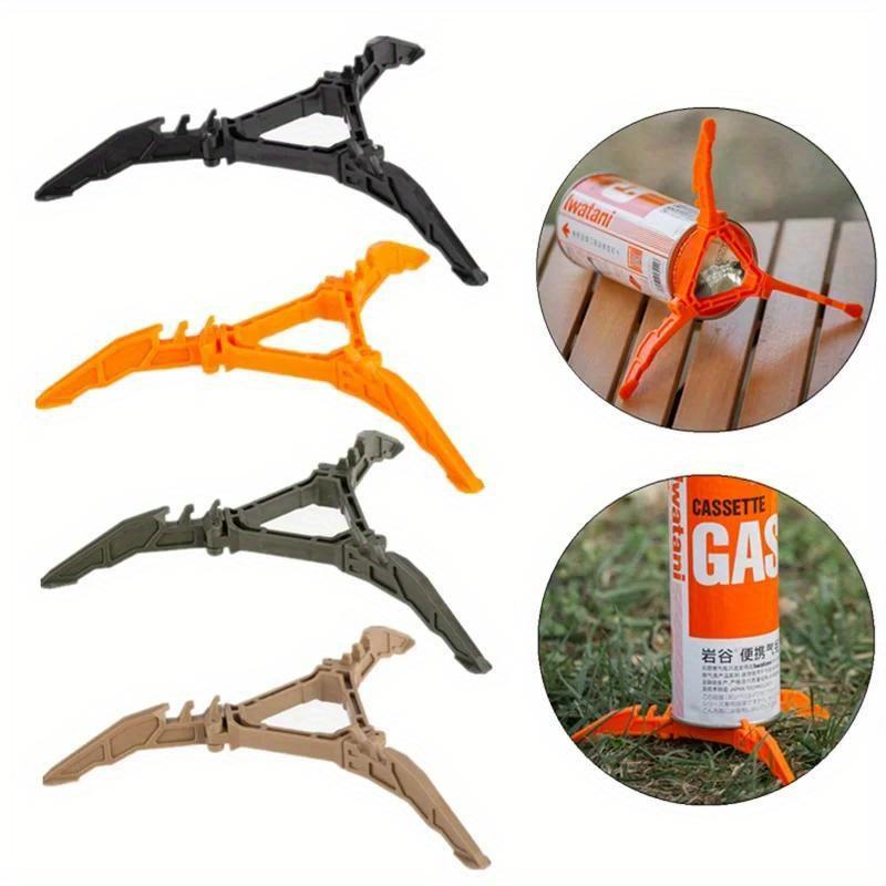 Gas holder foldable outdoor gas holder camping stove bottle holder universal tripod foldable gas holder 4