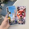 Zootopia Disney Transparent Phone Case for Motorola Moto G7 G8 G9 G84 G85 G73 G24 G15 Z2 Play Power Plus