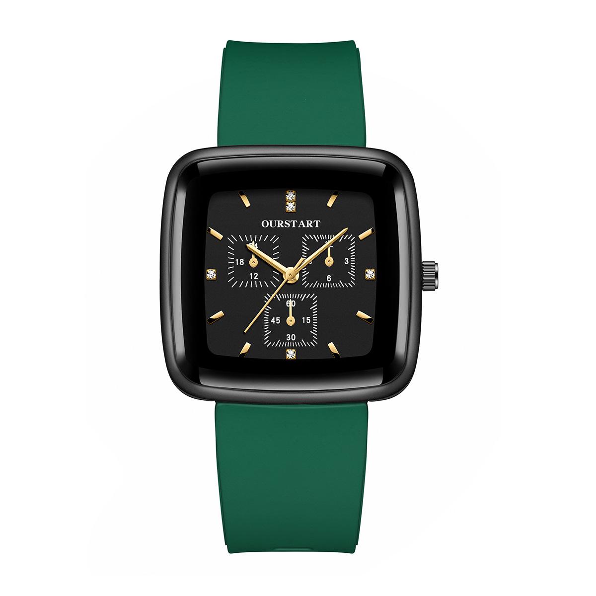 

Модные студенческие кварцевые часы: Минималистичный высококлассный дизайн из сплава и силикона для женщин зелёный