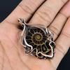 Ammonite Fossil Pendant, Gemstone 999 Copper Wire Wrapped Jewelry Pendant, Handmade Jewelry Beautiful Pendant