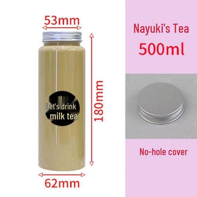 Креативная плоская квадратная одноразовая бутылка для молочного чая и сока с крышкой, 400 мл