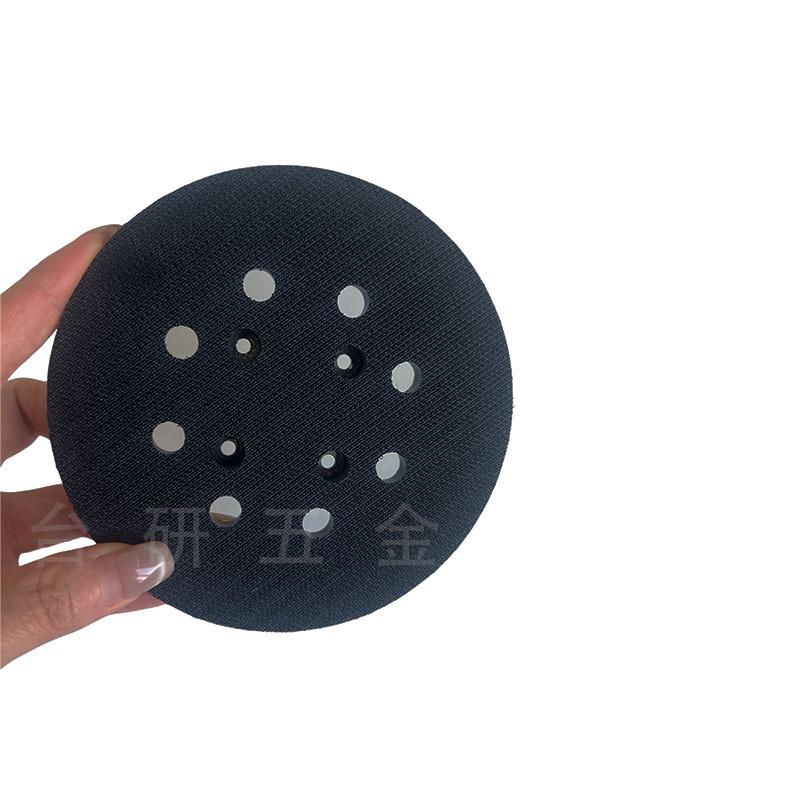 Disco Abrasivo Autoadesivo Nero Lucido da 5" a 8 Fori e 4 Occhielli per Lucidatura Auto