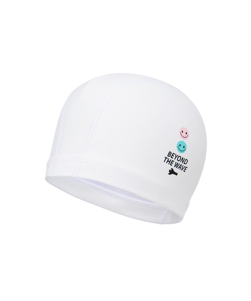 Lenomasuyeongbog Adult Smile Pu Swim Cap White Ro-Rc2F006-Wh