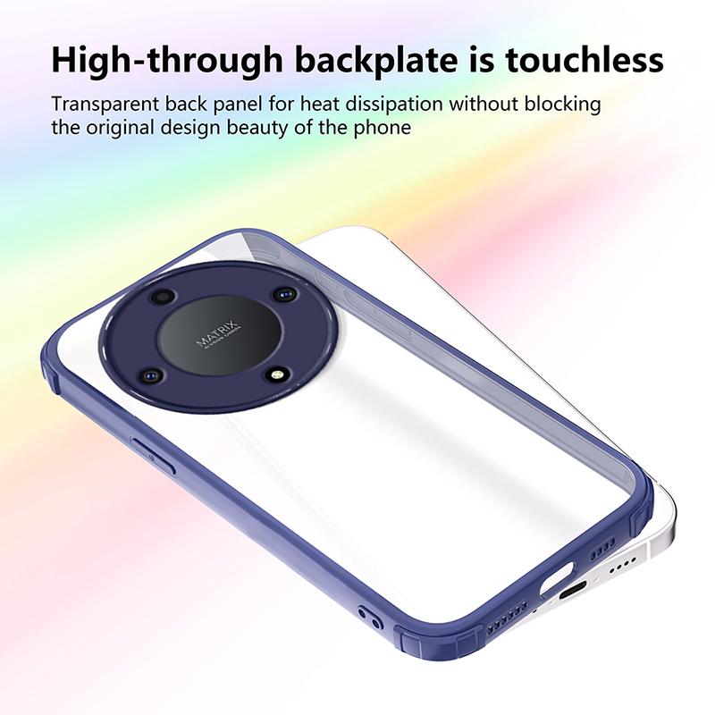 Schutzhülle aus transparentem Luxusmaterial mit Fallschutz für Honor X8B X8 5G, weiche TPU-Silikon-Rückseite für Honor X9A X9B X9C X9D und Honor X9d