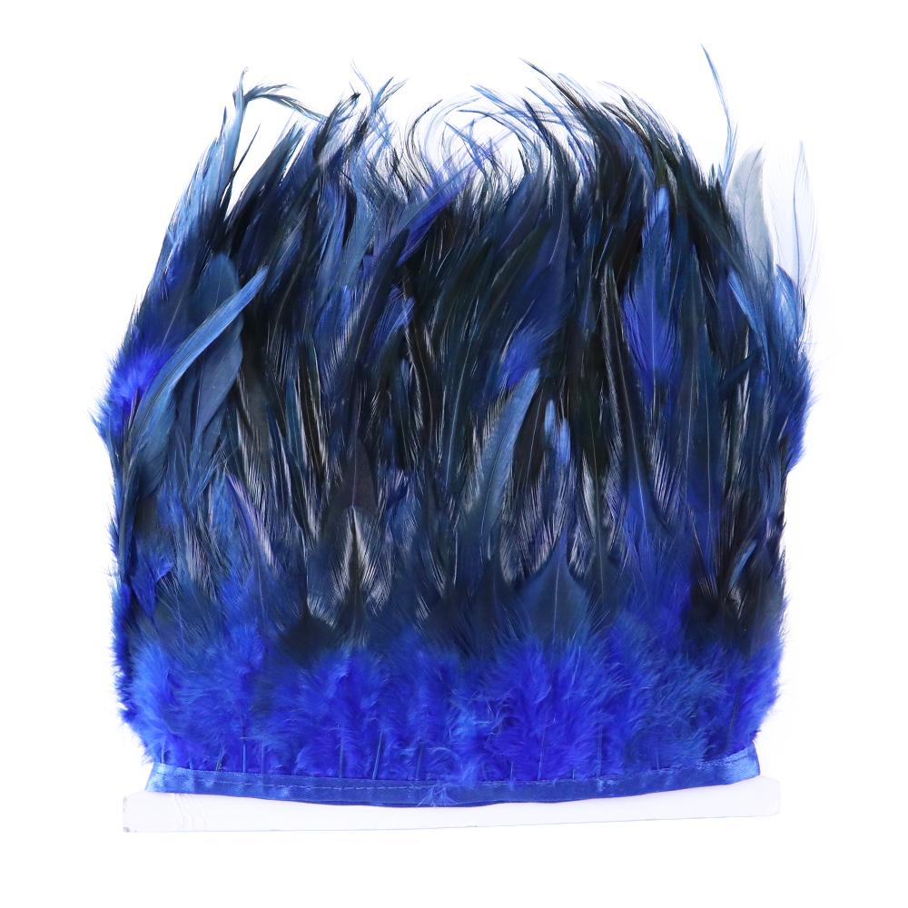 Feather1Meter Saddle Pheasant Feathers Fringe Trim for Crafts Dress Decoration Free Natural Rooster Feather Multicolor Chicken Plumes