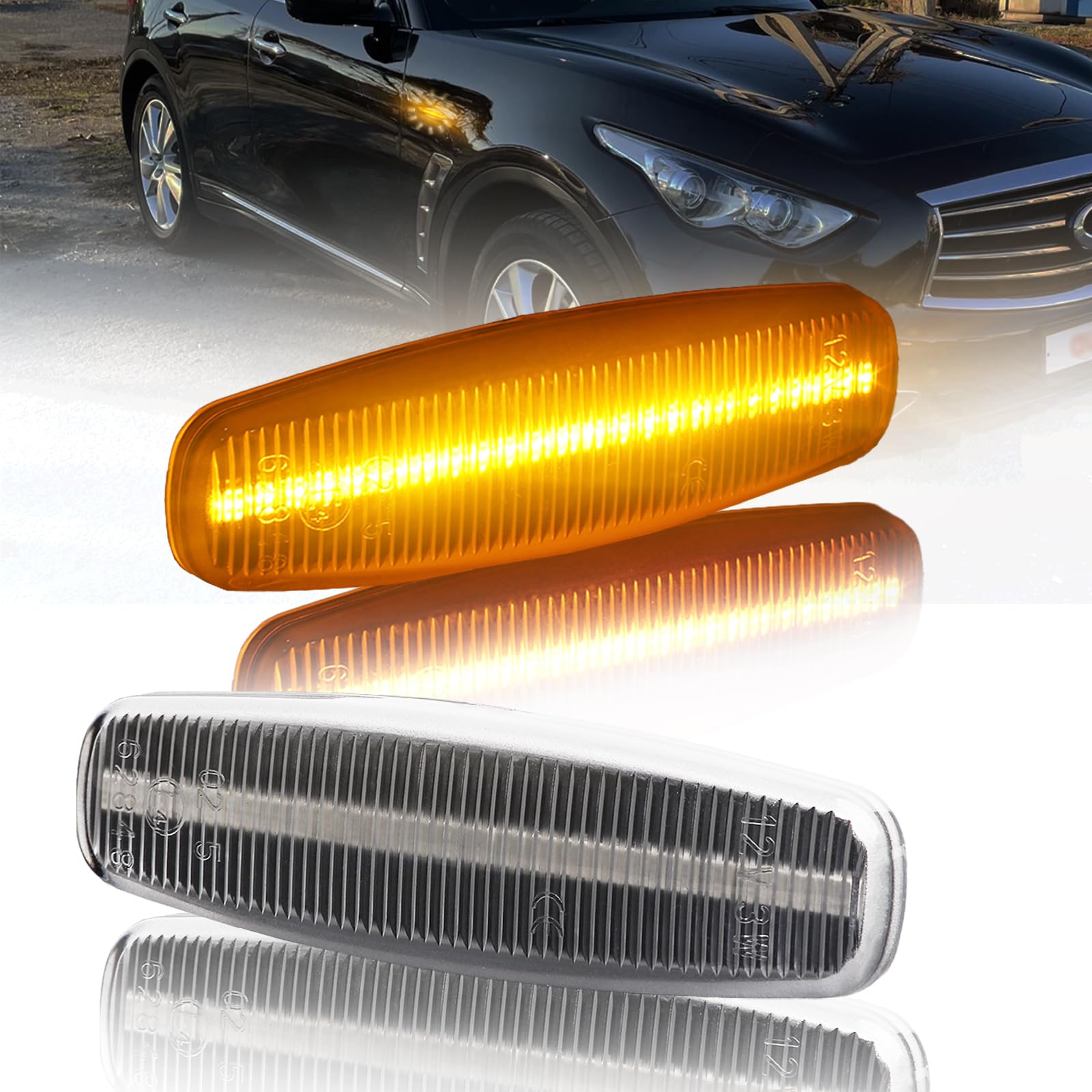 GemPro Y51 Fuga Y50 Side Marker Skyline V36 Applied to Fuga Y50 Y51