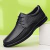 Fashion Genuine Leather Men Dress Shoes Luxury Brand Oxfords Brogue Shoes High Quality Lace Up Mens Casual Shoes Breath Walking Footwear