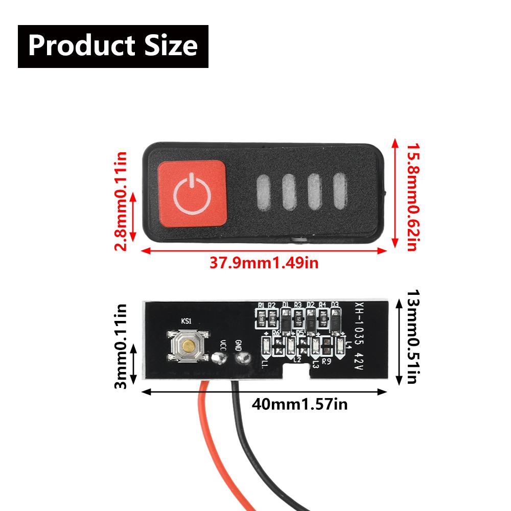Lithium Battery Display 1S 18V 11V Electric Drill Screwdriver Battery Capacity Indicator LED Display 18611 Batteries for Makita