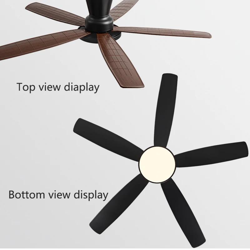 Modern Home 48 Inch Ceiling Fan Light Strong Wind DC Remote Control Ceiling Fan Home Atmosphere Silent Decorative Fan