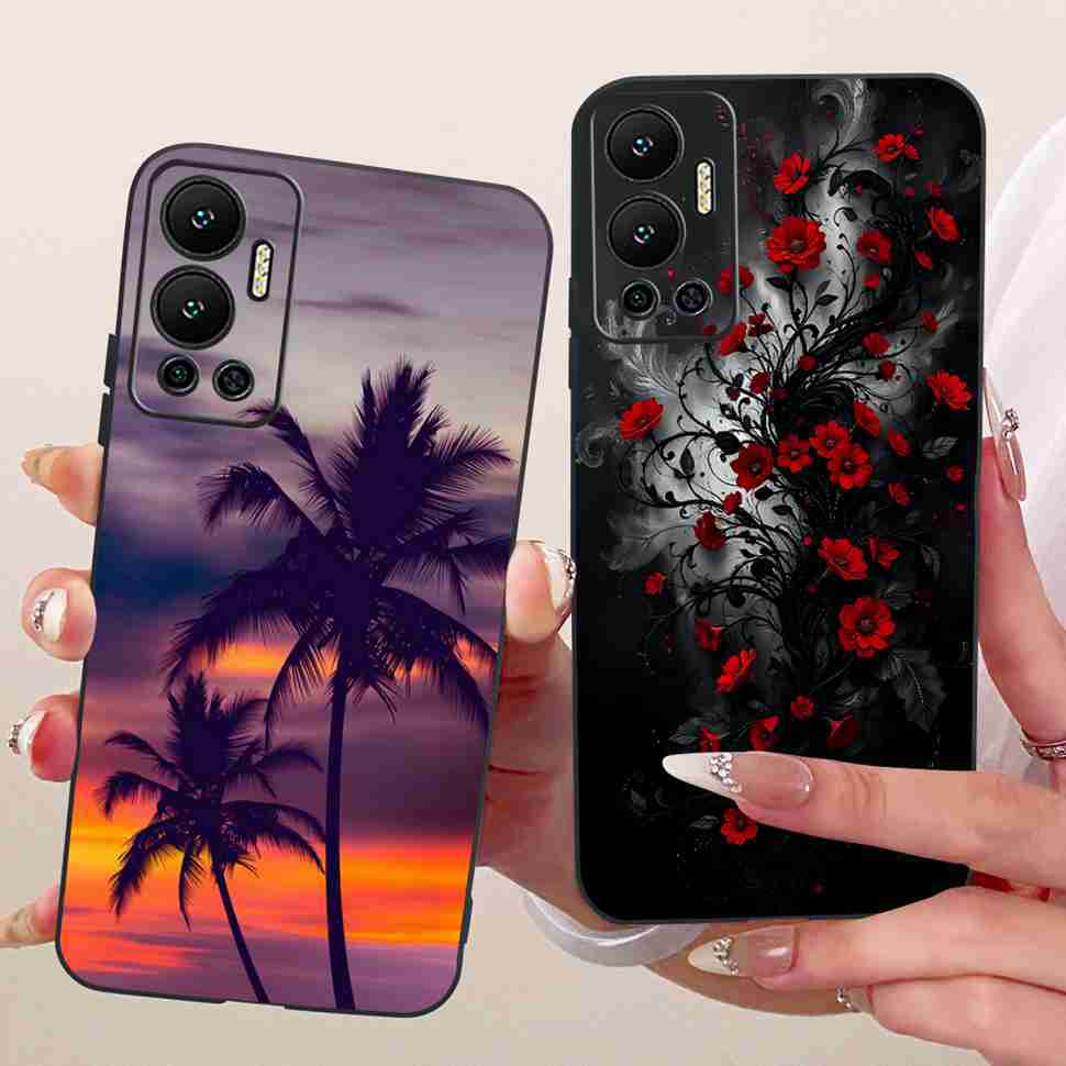 For Infinix Hot 12 Case 2022 Animal Painted Cover Soft Silicone Phone Case For Infinix Hot 12 Hot12 X6817 X6817B Shell