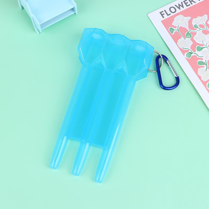 1Pc Dart Box Portable Universal Transparent Darts Abs Dart Box Key Lock Buckle