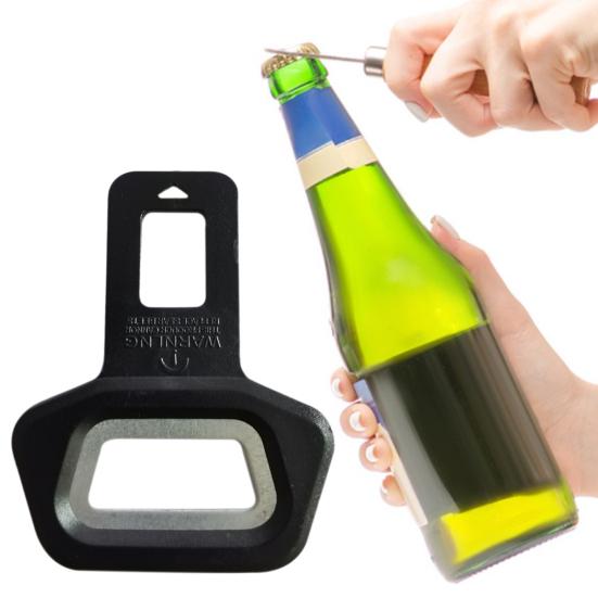 Bottle Opener Sturdy Metal Flat Lid Opener Unique Seat Belt Buckle Design Beer Opener for Home Restaurants Bars