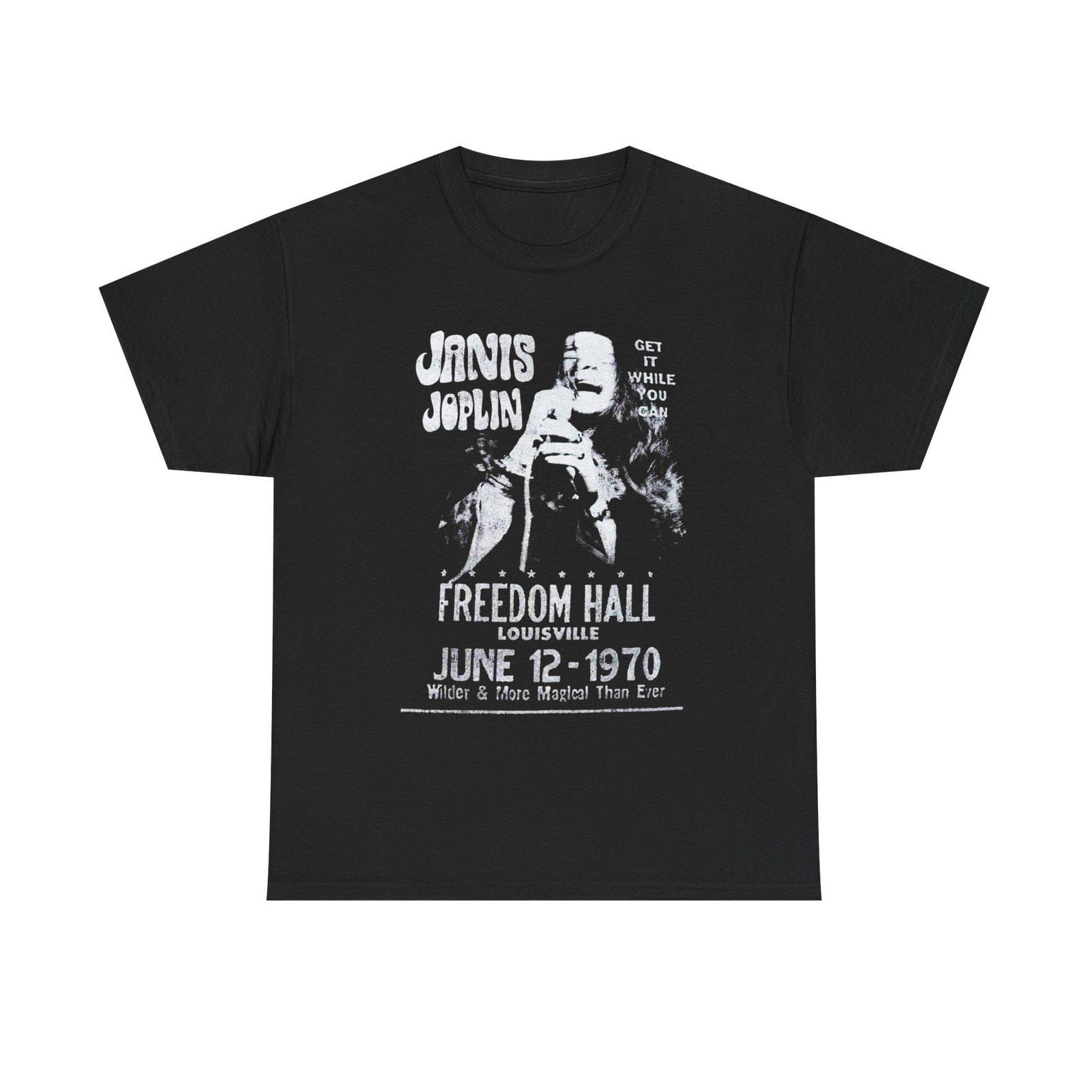 Janis Joplin Vintage Style Shirt 60s Psychedelic Rock Blues Legend Retro Music Tee Boho Classic Merch Gift S