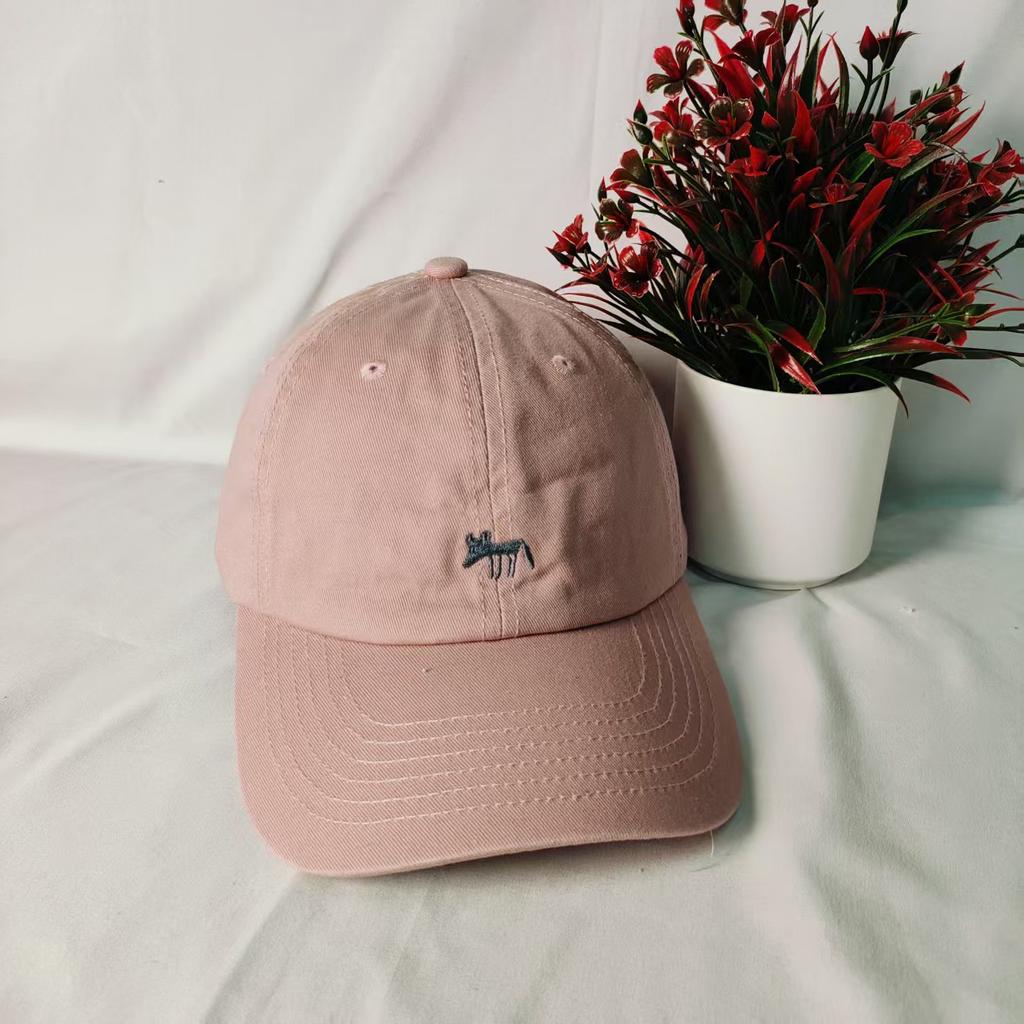 New Embroidered Little Fox Baseball Hat for Men and Women, Wide Brimmed Face Cap, Travel Visor
