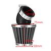 4x 50mm Air Filter Pod 45 Degree Bend Inlet For Motorcycle Scooter ATV Dirt Bike