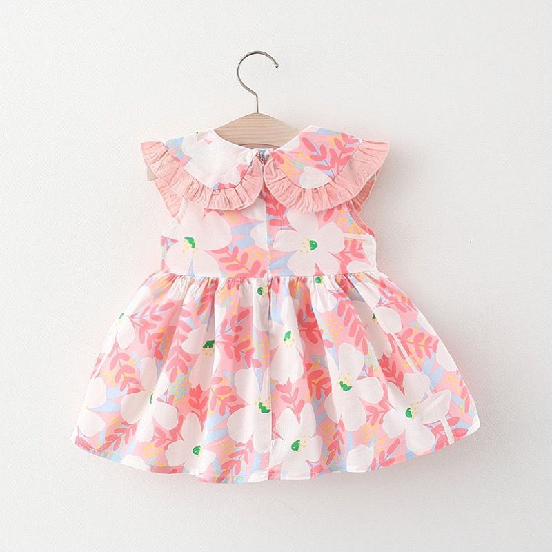 Children's Cute Dress Girl's Sleeveless Print Dress