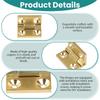 Mini Bisagras Metálicas Tamaño Pequeño Sin Complicaciones Montajes Fáciles Bisagras para Joyeros Fáciles de Usar para Proyectos de Manualidades y Fabricación de Cajas DIY