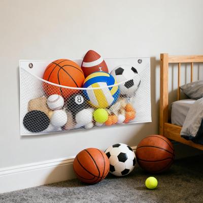 Stuffed Animal Net Plush Toy Storage Organizer Wall Net Doll Organizer Bag Room Decor For Boys Girls Toddler Playroom Daycare