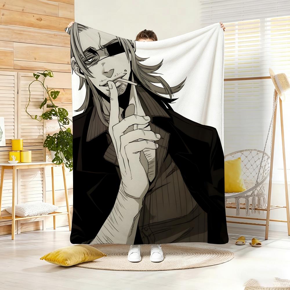 Retro Gangster G-Gangsta Throw Lightweight 240G Flannel Blanket Soft Skin-Friendly For Summer Cooling