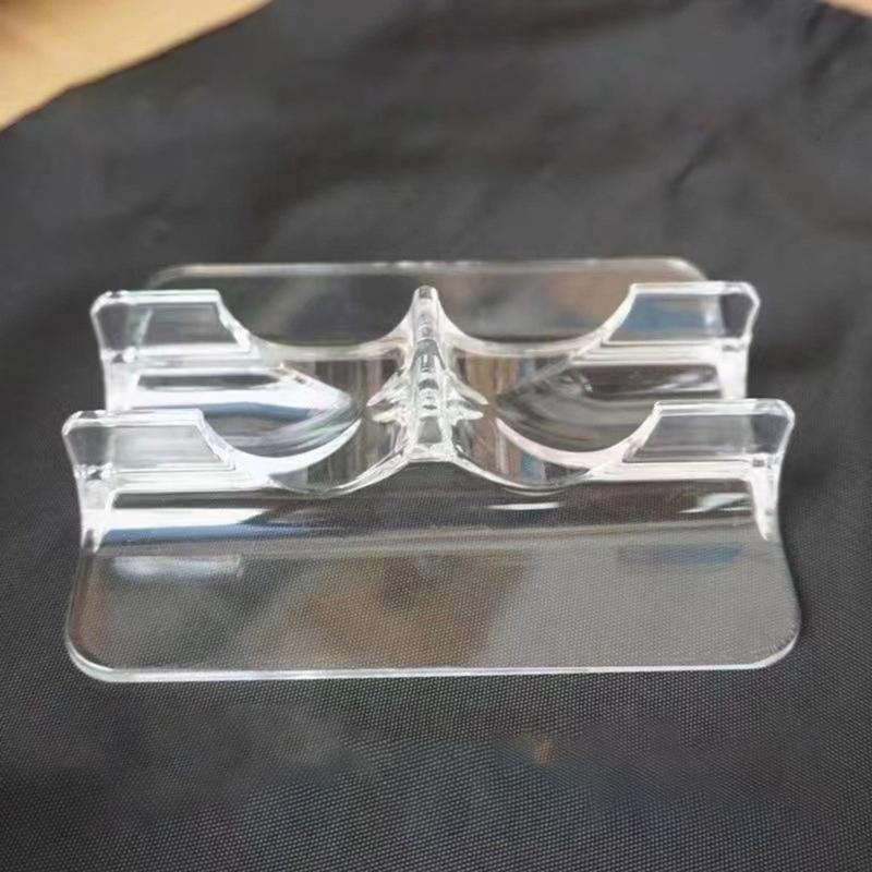 2PCS Roller Skate Holder High Transparency Plastic Construction Ice Skates Exhibition Rack for Home and Store Use