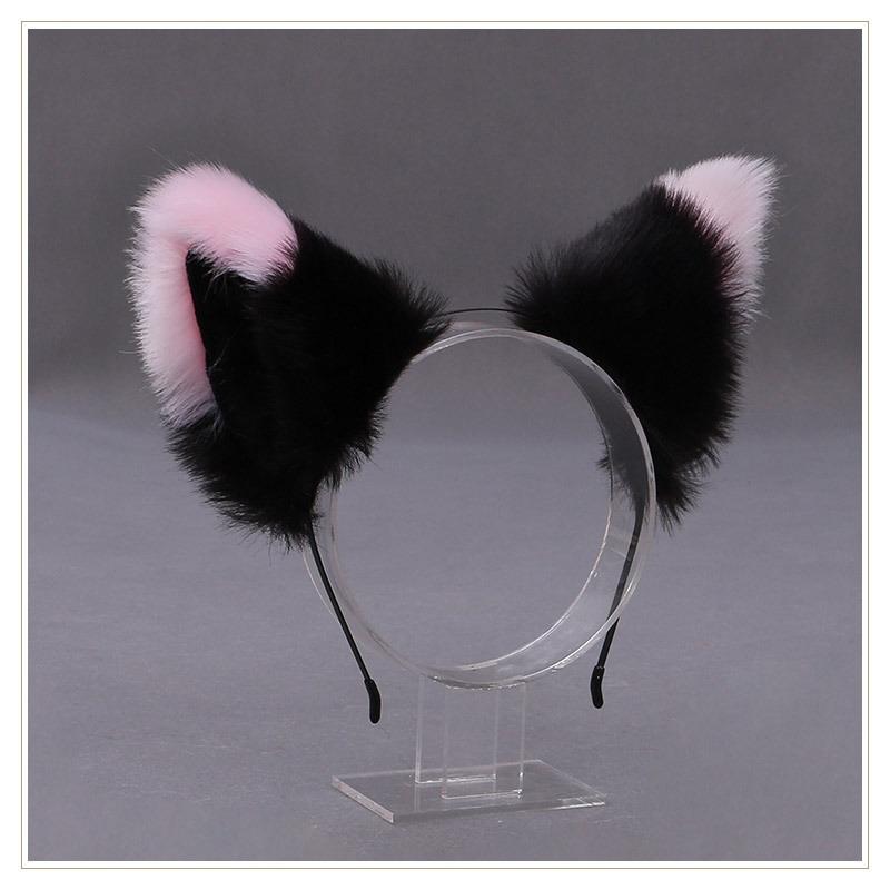 A Handmade Cute Olita Plush Fox Ear Headdress Beast Ear Accessory Cat Ear Headband
