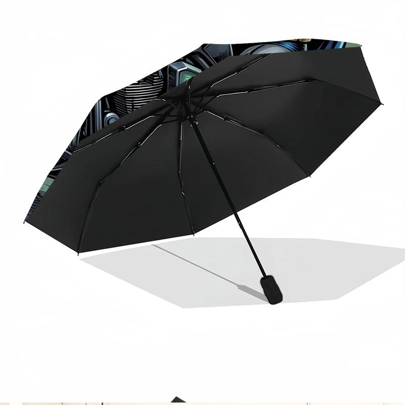 Superheroes Print Automatic Open Close Umbrella, Portable Foldable Umbrella, for Outdoor Commute Camping Trip, Ideal Birthday Gift